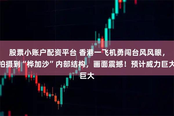 股票小账户配资平台 香港一飞机勇闯台风风眼，拍摄到“桦加沙”内部结构，画面震撼！预计威力巨大