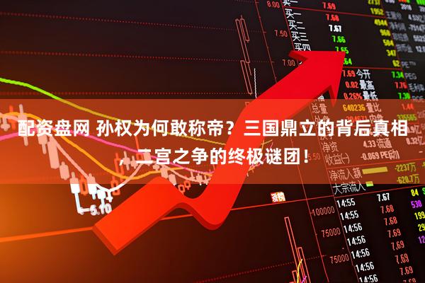 配资盘网 孙权为何敢称帝？三国鼎立的背后真相，二宫之争的终极谜团！